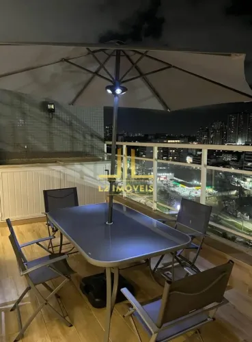 COBERTURA - 2/4 SENDO 1 SUÍTE - 100M² - PISCINA PRIVATIVA - MOBILIADACOBERTURA - 2/4 SENDO
