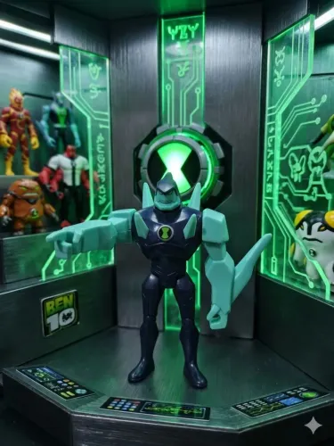 Boneco Ben 10 diamante alien force Bandai 