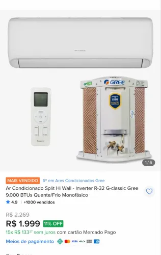 Ar condicionado green inverter