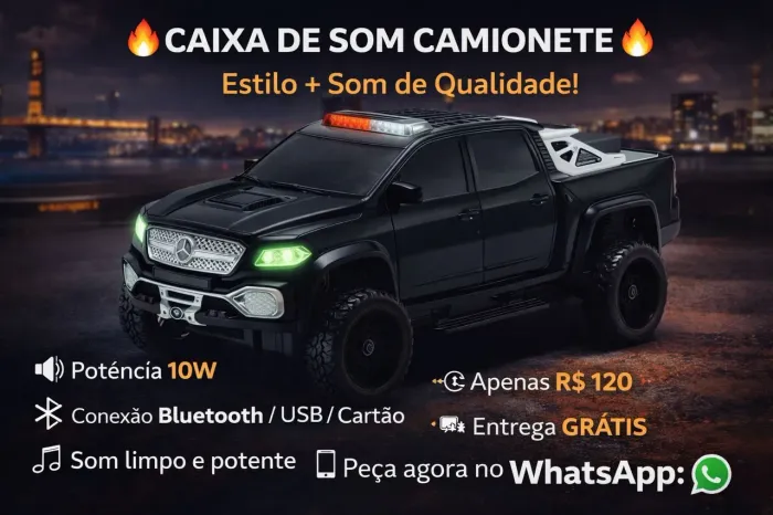 Caixas de Som modelo Carros Novos Garantia Entregamos