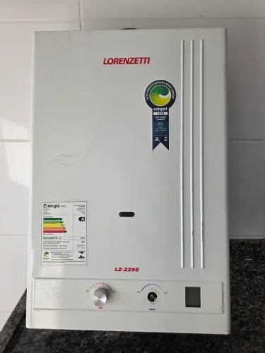 Aquecedor de água a gas Lorenzetti 18L modelo LZ-2200