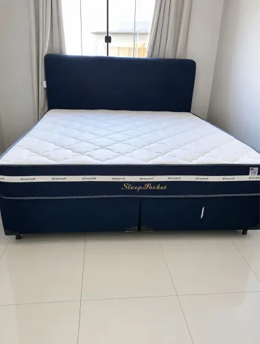 Cama box molas ensacadas super king novas embaladas