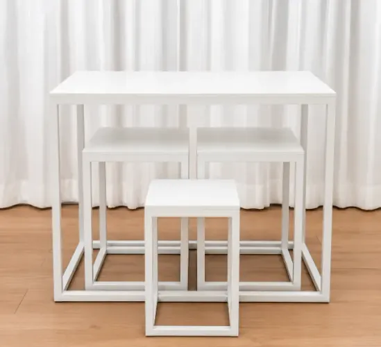 Kit Mesa + 3 Cubos Decorativos | Estrutura para Festas e Eventos | FL Decor