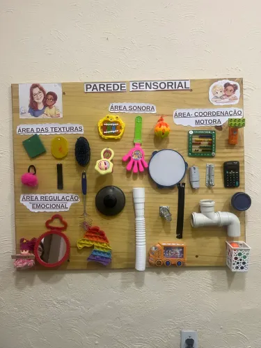 Painel sensorial . Autismo . tDAH