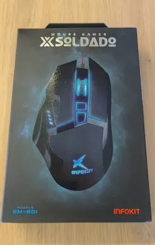 MOUSE GAMER SOLDADO - "NOVO CAIXA LACRADA"