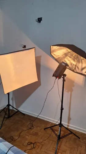 Kit Iluminação Fotográfica Profissional Atek 200 Master Completo