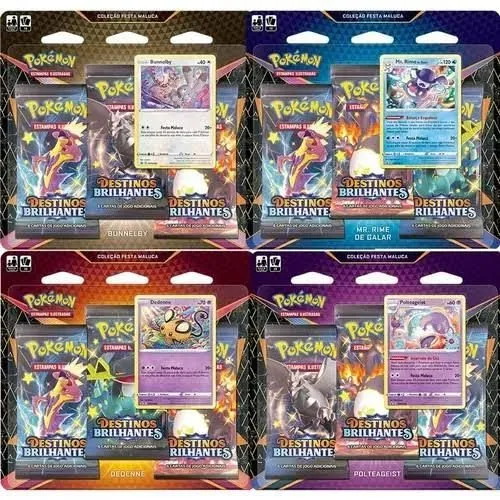 Caixa lacrada de 12 x triple pack destinos brilhantes