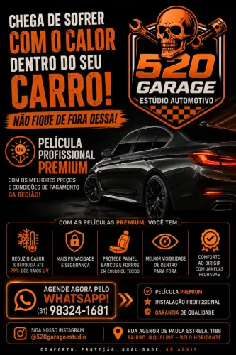Película Premium e profissional, acessório automotivo
