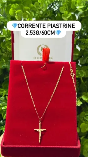 Corrente de ouro 18k 2.53g Nova | Certificado de garantia