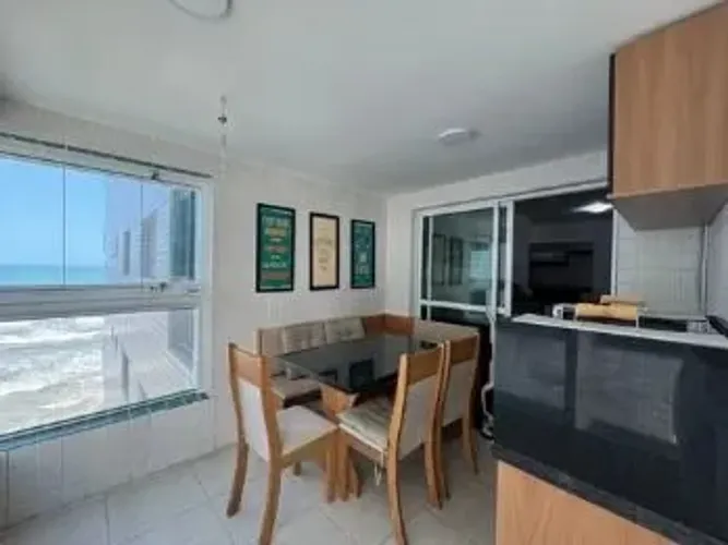 Mongaguá:Apartamento a Venda com 2 quartos, 2 banheiros, 1 vaga e 78 mq direito na praia. 