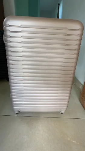 Mala de viagem de 23kg bege gold