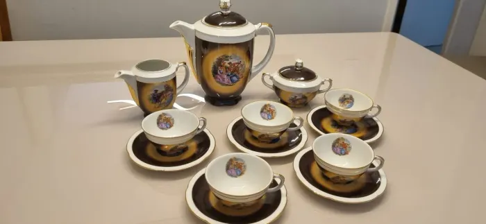Jogo de porcelana polonesa para colecionadores