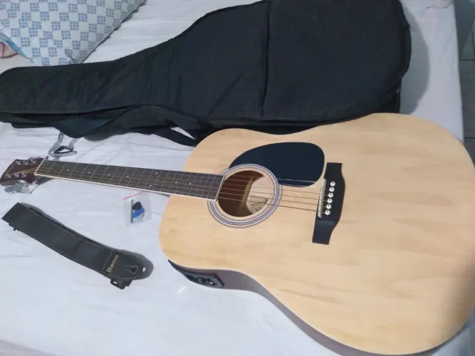 Violão elétrico completo