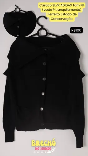 CASACO SLVR ADIDAS PRETO