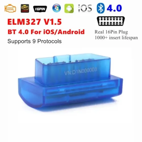 Scanner Automotivo Obd2 Elm327 V1.5 - 2026 - Ios -