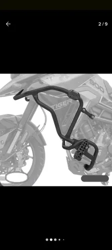 Protetores para motor, carter, carenagens, farol, suportes alforges laterais tiger 900