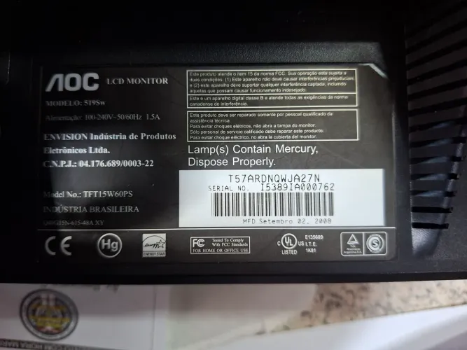 Monitor AOC, 519sw