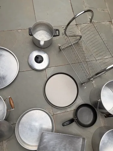 Conjunto panelas, caldeirão grosso inox frigideira etc