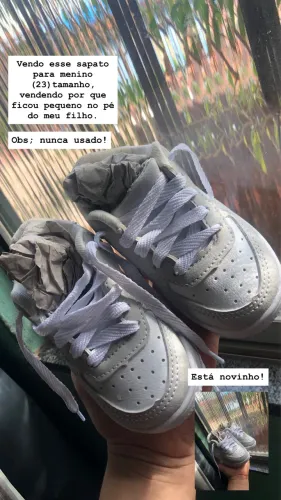 Vendo esse sapato para menino