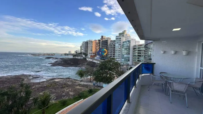 Locação Anual Apartamento Frente Mar na Praia das Virtudes, Guarapari -ES