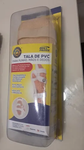Tala de PVC para punhos, mãos e dedos. 
