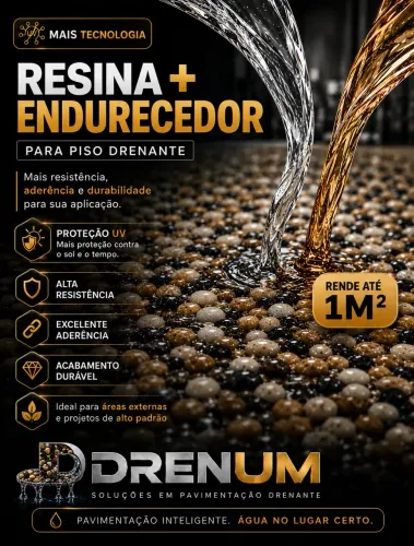 Resina cristal para Piso Drenante - Pedras Naturais