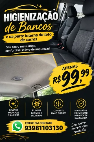 Bancos e Tetos internos de carros