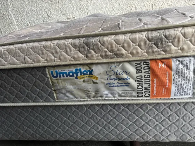 Vendo Cama box casal conjugada com os pés e bem confortável super barateza ?