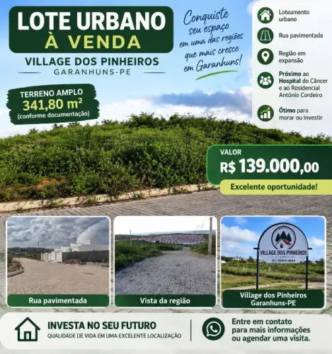 Terreno Lote urbano próximo ao Hospital do câncer Lote grande de esquina