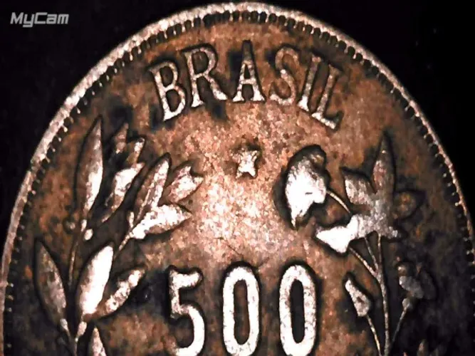 moeda de 500 reis de 1928 estado MBC