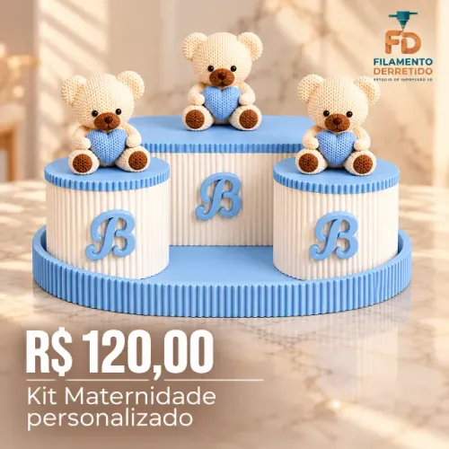 Kit Maternidade com potes diferenciados e tamanhos diversos para seu bebe