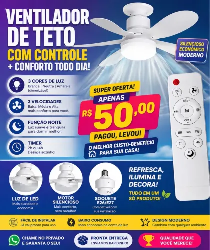 VENTILADOR TETO