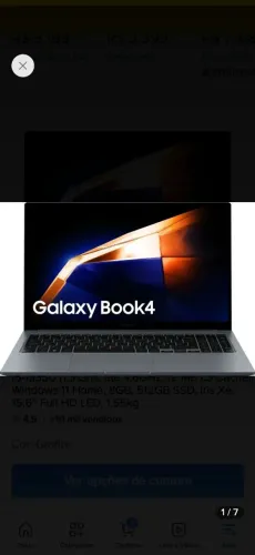 Notebook Samsung Galaxy Book4 Intel