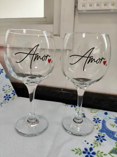 Par de taças royal gran decoradas 615 ml