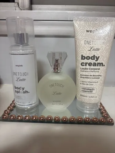 Kit One Touch Latte We Pink - Body Splash + Body Cream + Perfume