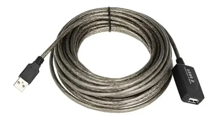 Cabo Extensor USB Macho/Fêmea - 10 Metros - Alta Qualidade - Extensão 10 metros 