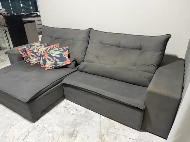 Sofá 3m retrátil e reclinável