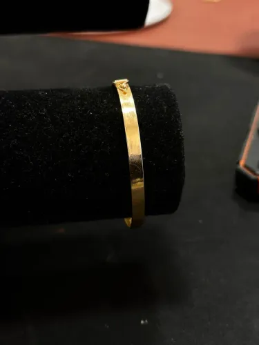 Bracelete de ouro 4.68g 18k procedência garantia eterna
