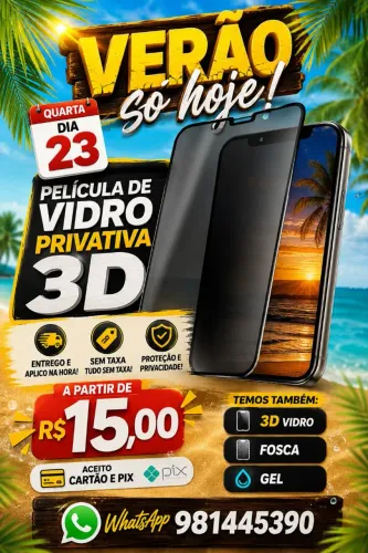 Película Privativa 3D entrego/aplico