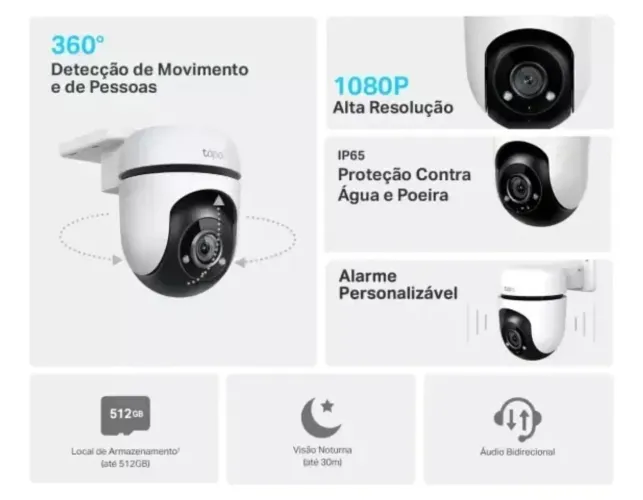 Câmera de segurança Tapo Tc40 512gb