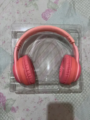 Fone de Ouvido Bluetooth Cacau Show Rosa com Carregador