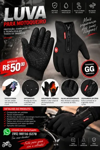 LUVA PARA MOTOQUEIRO