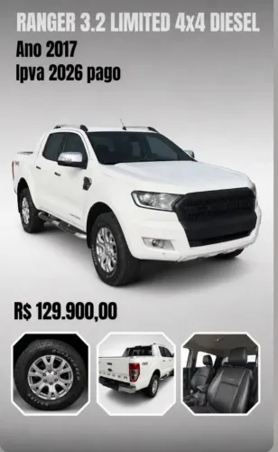 Ford Ranger Limited 3.2 20V 4X4 CD Aut. Dies. 2017