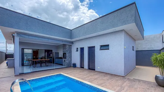 Casa térrea com 3 quartos sendo 1 suite Condominio Quinta das Palmeiras