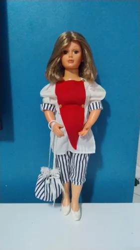 Boneca Ganha Nenê/ Grávida Antiga
