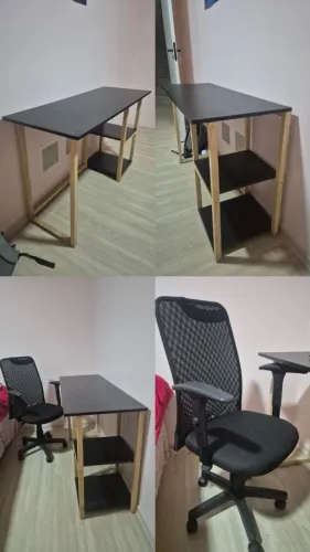 Desapego de Home Office: Cadeira ergonômica + Mesa de trabalho