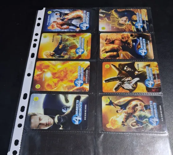Cartão telefônico série quarteto fantástico completa