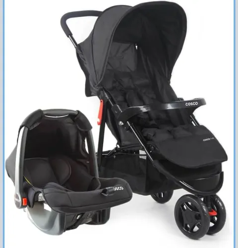 MCosco Kids, Travel System Toffy, Preto Absoluto
