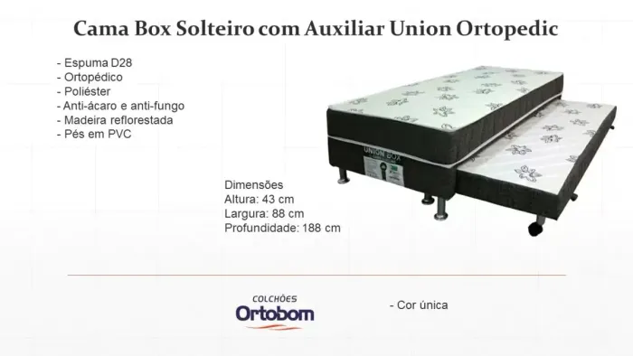 Bicama Ortobom D28 / pague na entrega / entregamos em 24h