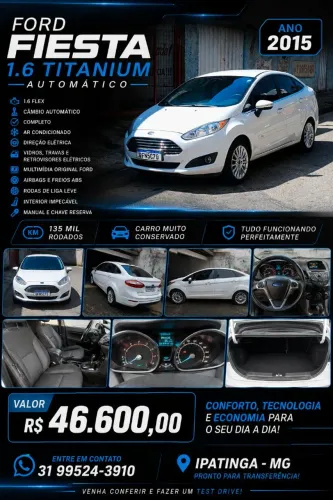 Ford Fiesta Sed. Ti./ti.plus1.6 16V Flex Aut. 2015